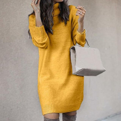 Elegant Solid Color Knitted Dress Pink Best Sellings casual dresses clothes Plus Size Sale short dresses Topseller